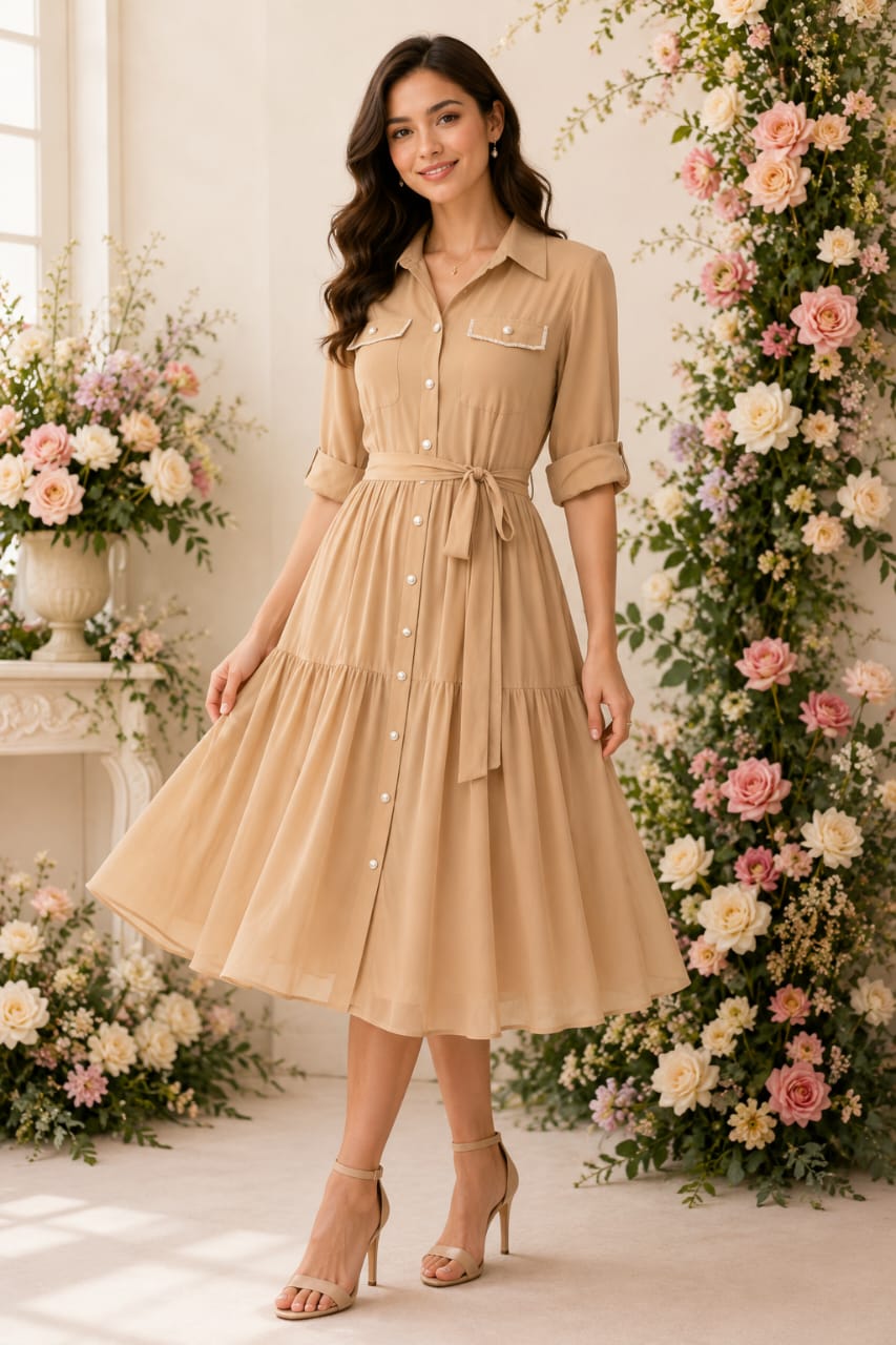 Button down dress